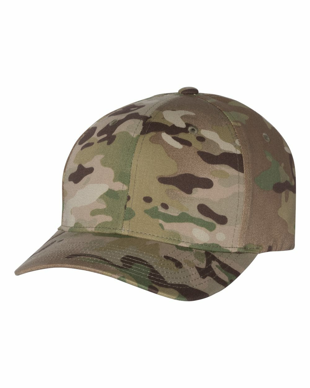 Flexfit Structured Twill Fitted Cap Baseball Hat Mid Profile Hat – 6277
