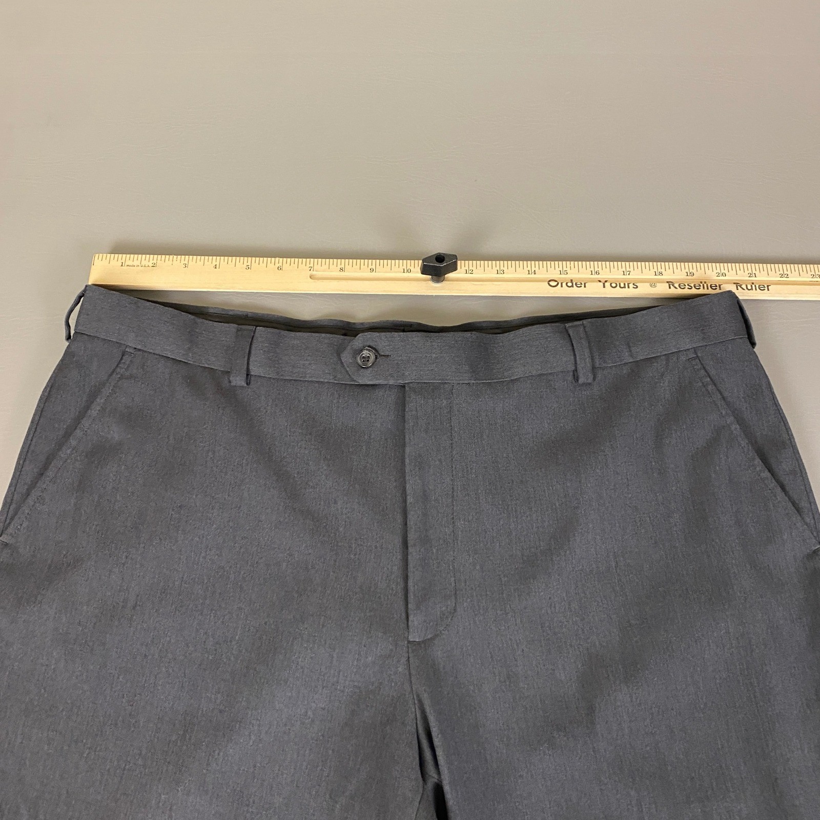 George Dress Pants Men’s 42×30 Graphite Gray Repreve Polyester Rayon Blend