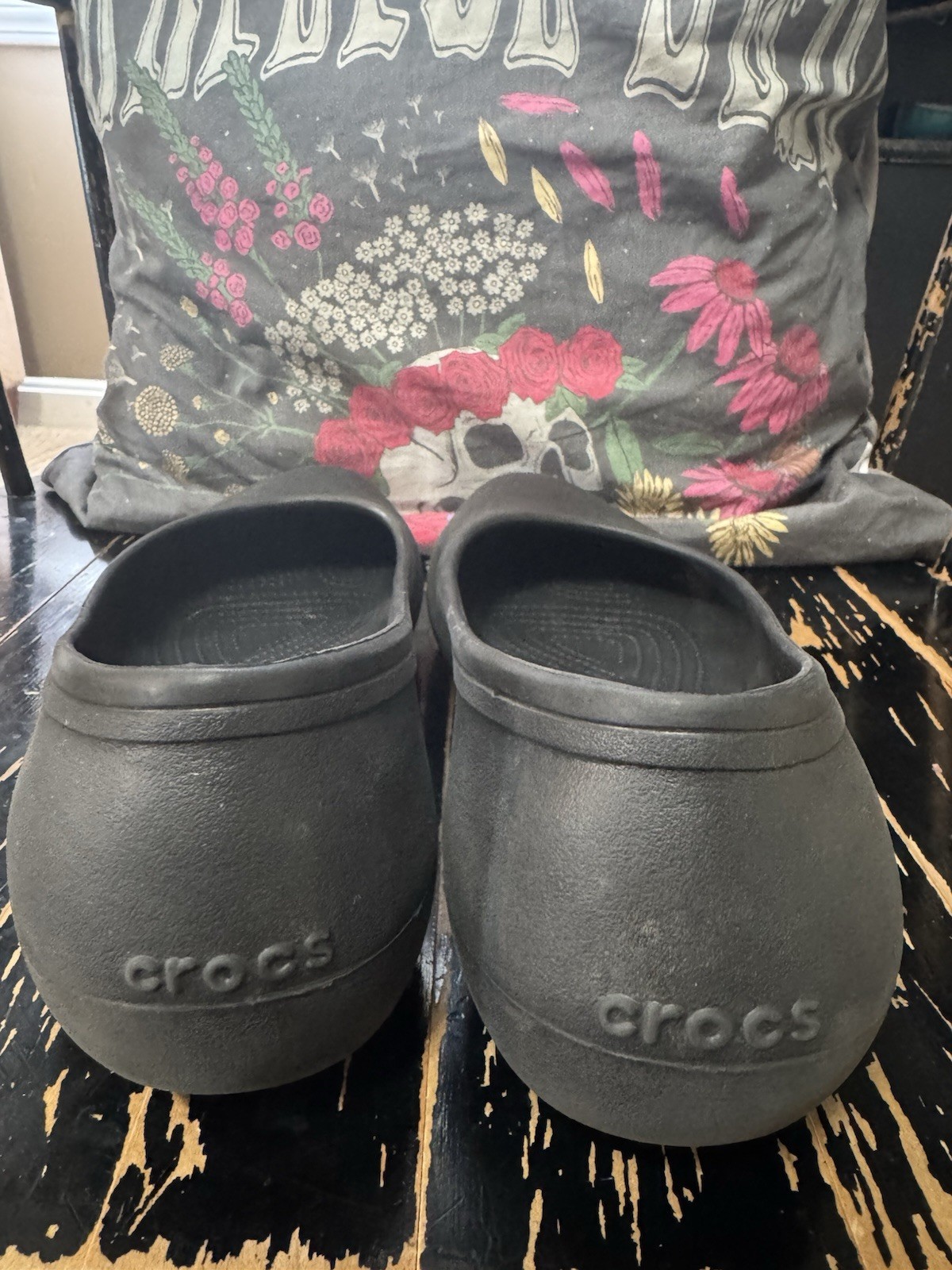 Crocs At Work Women’s Size 11 Wide Black Ballet Flats Slip On Comfort Shoes