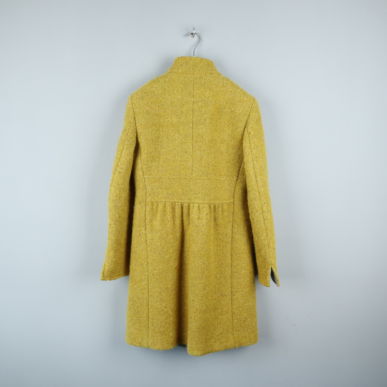 AKRIS Womens Yellow Wool Alpaca Coat Jacket Size US6 D36 F38