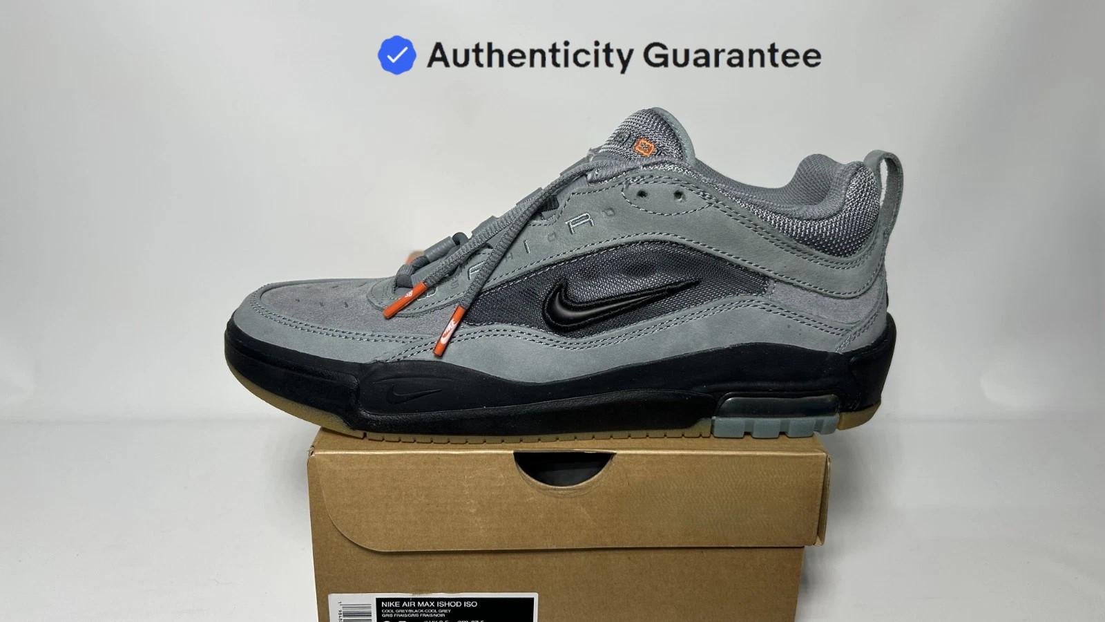 [TARIFF-FREE] Nike SB Air Max Ishod ISO Cool Grey Sz 9-9.5-11 Blk HJ4299-00