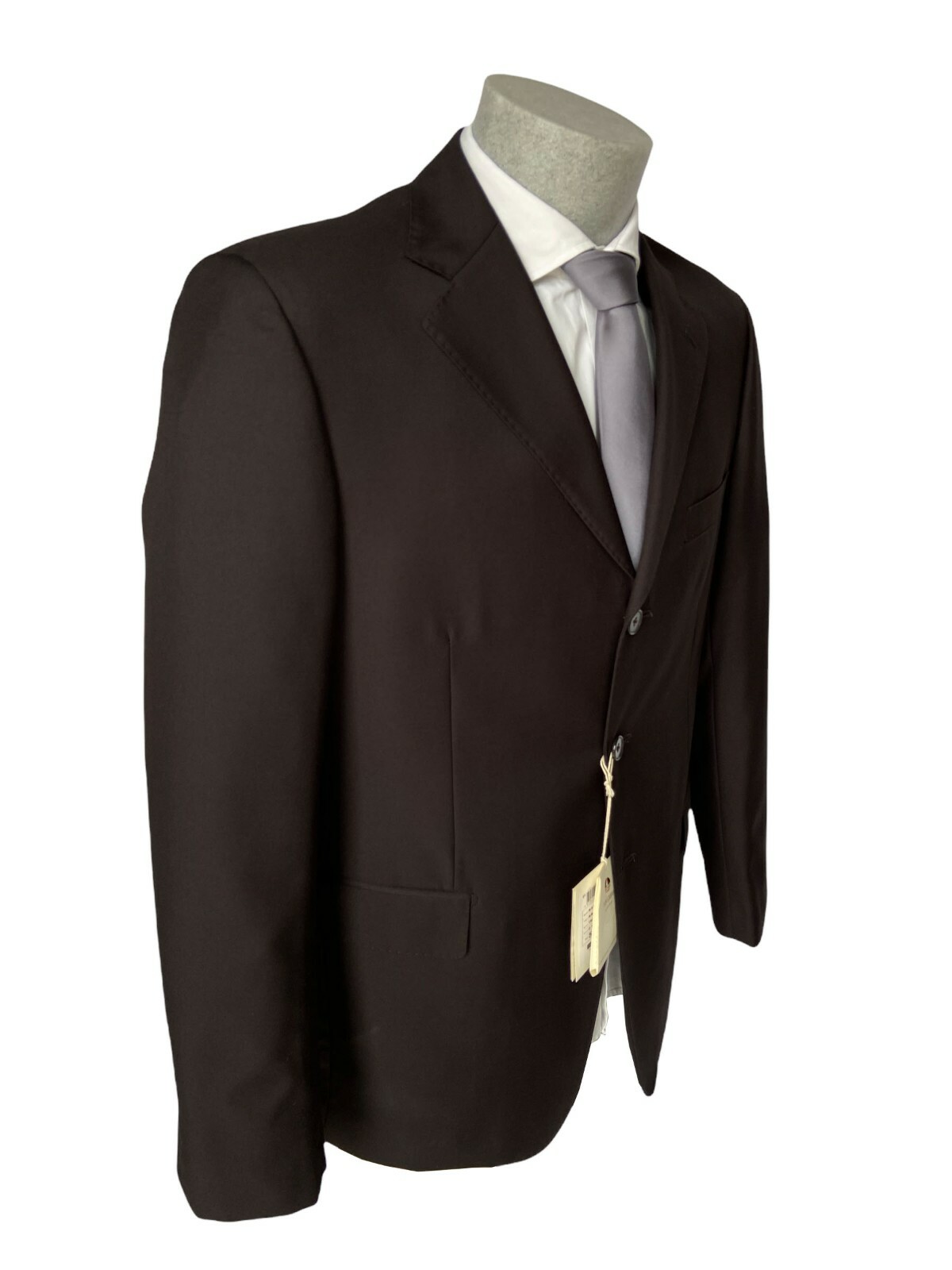 NAVIGATE Men’s Dark Brown Solid Color DROP 6 Classic Dress, 70% Discount.