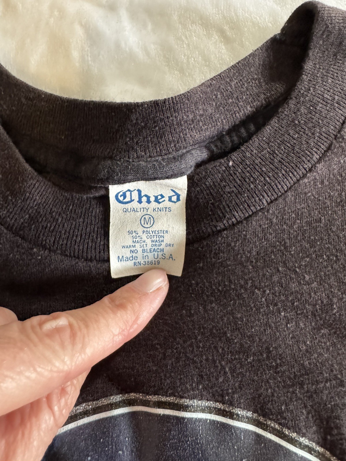 Ched Quality Knits by Anvil Vintage Ace Frehley T-Shirt Medium