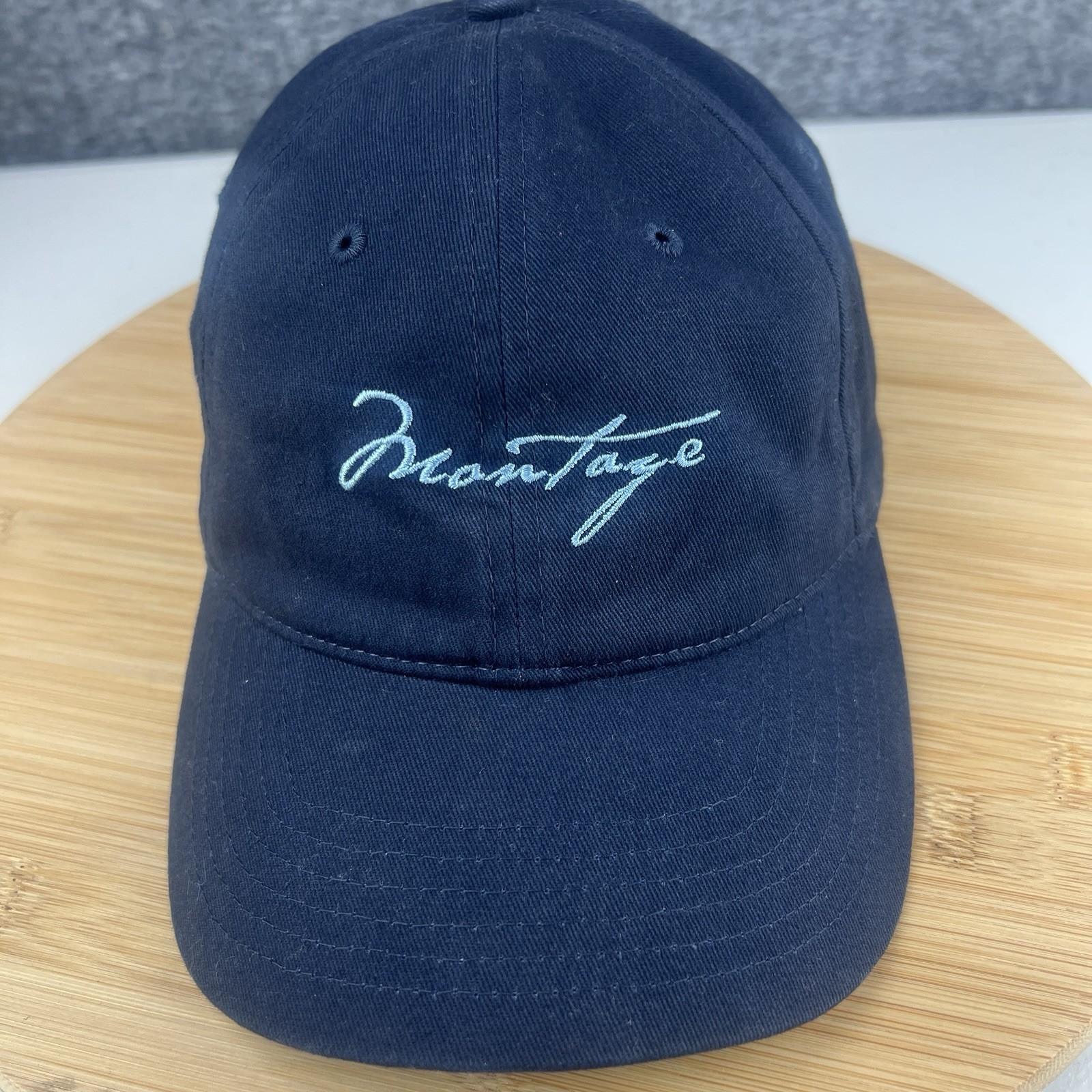Montage Laguna Beach CA Hat Cap Strapback Blue Embroidered Script Logo