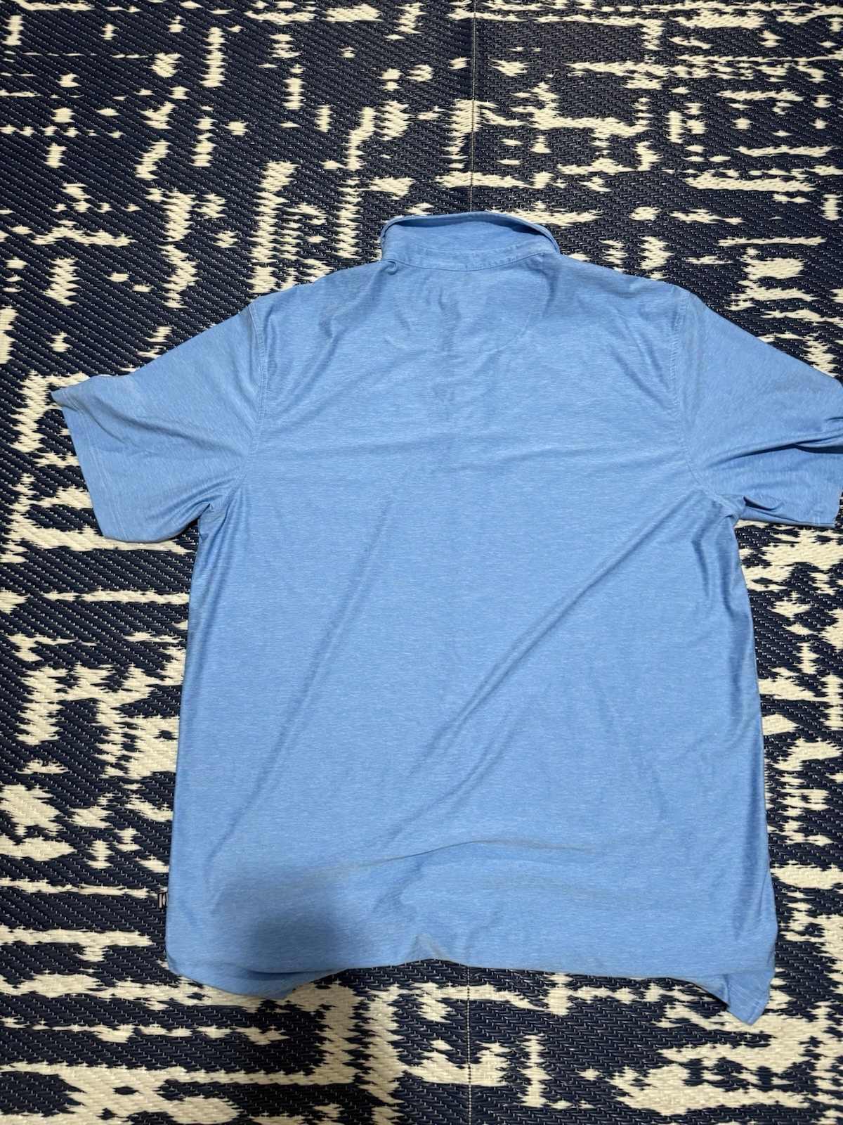 Straight Down Polo Mens XL Blue Performance The Ritz Carlton Half Moon Bay Golf