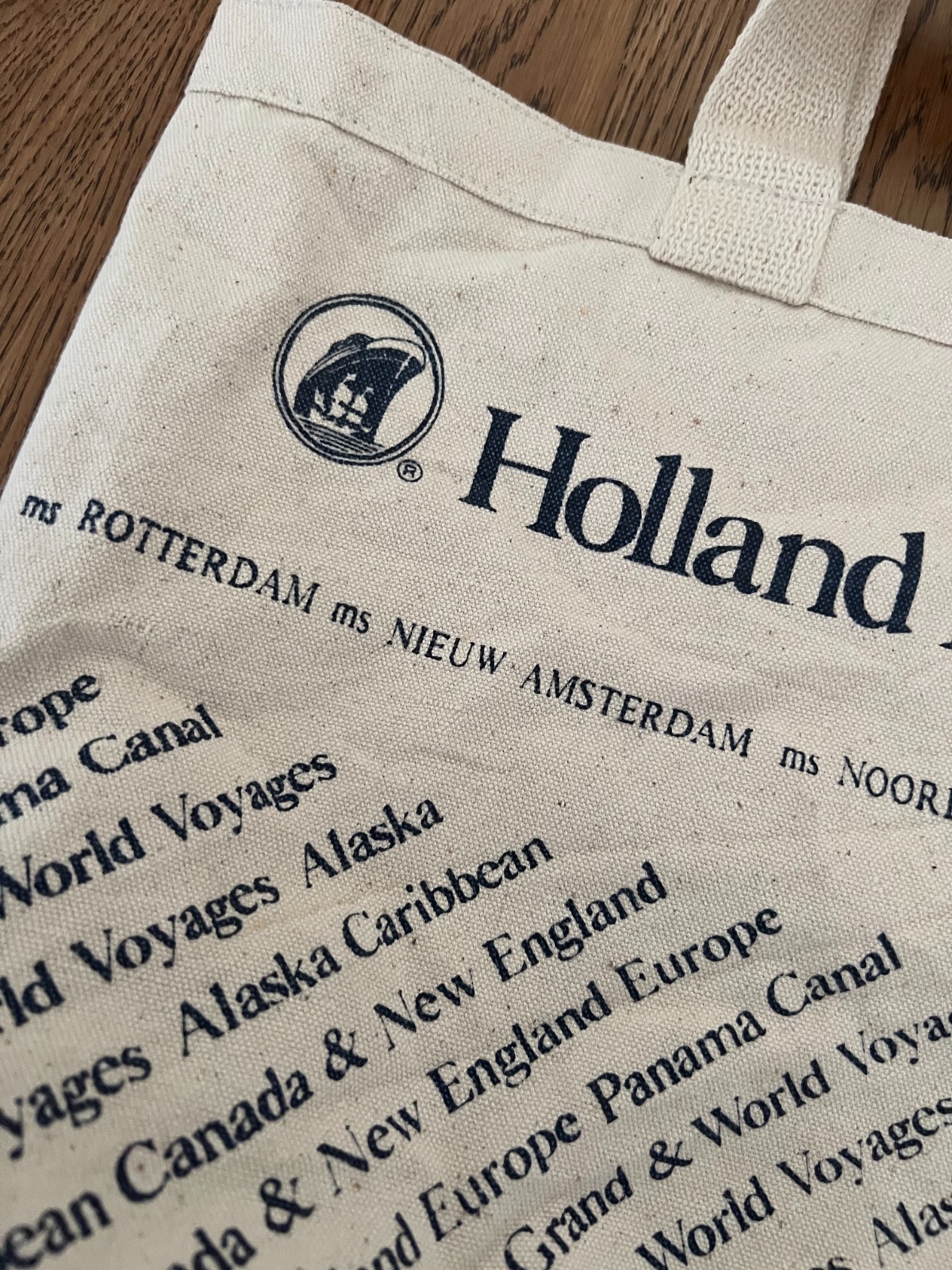 Holland America Line Westours Canvas Bag HTF Rare