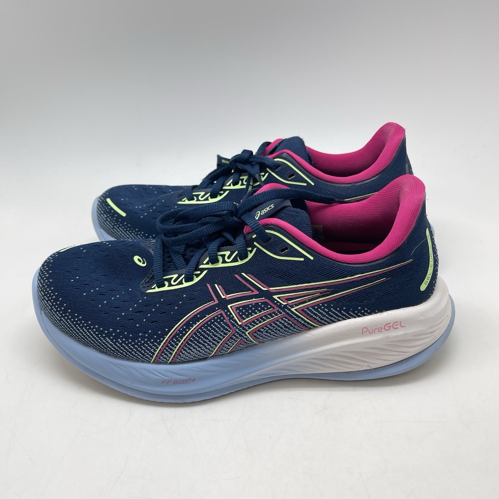 Asics Sneakers Womens 8.5 Gel Cumulus 26 1012B738 Blue Running Athletic Shoes