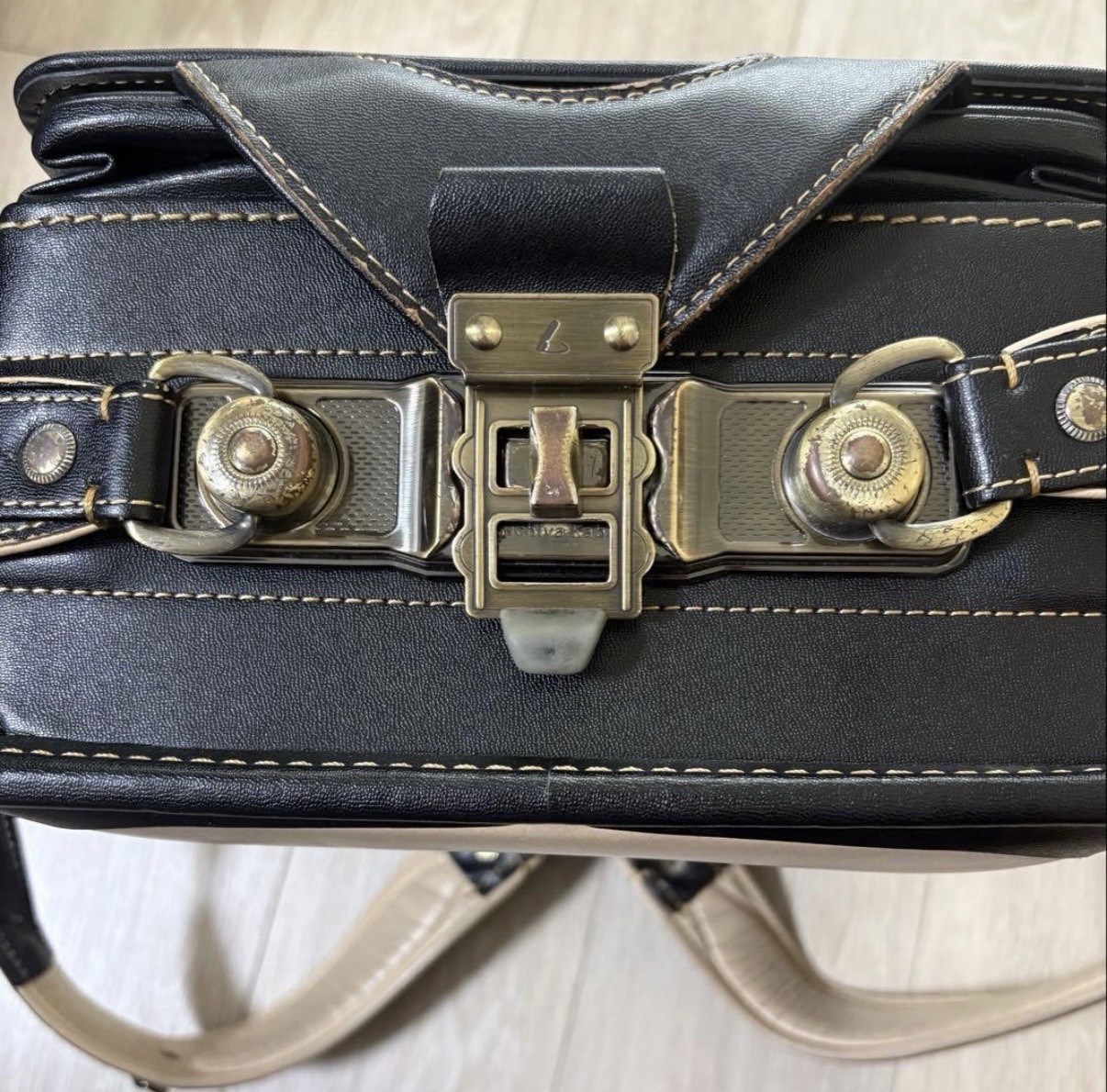 Randoseru Tsuchiya Kaban Genuine Leather Antique-Black : Japan School Bag SR-2