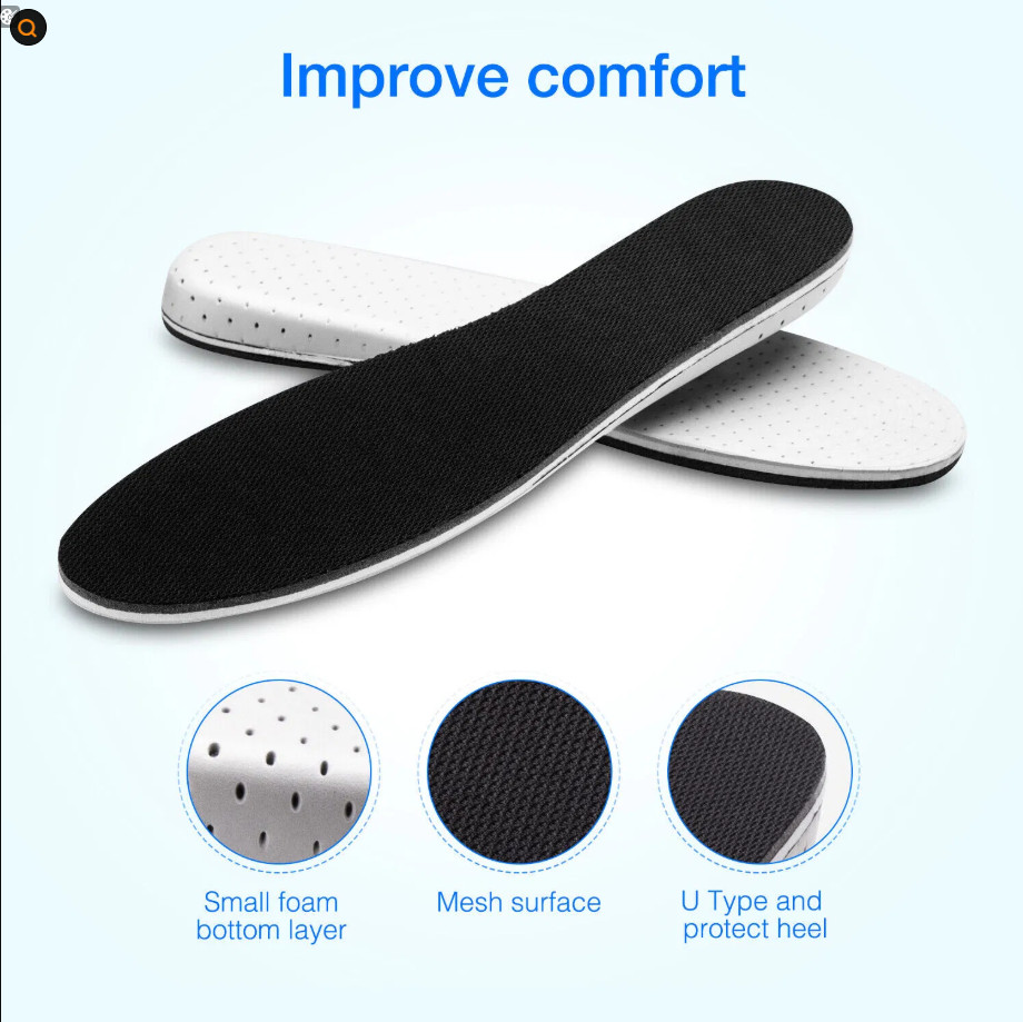 Invisible Height Increase Insoles Heel Lift Shoe Inserts for Men Women Comfort