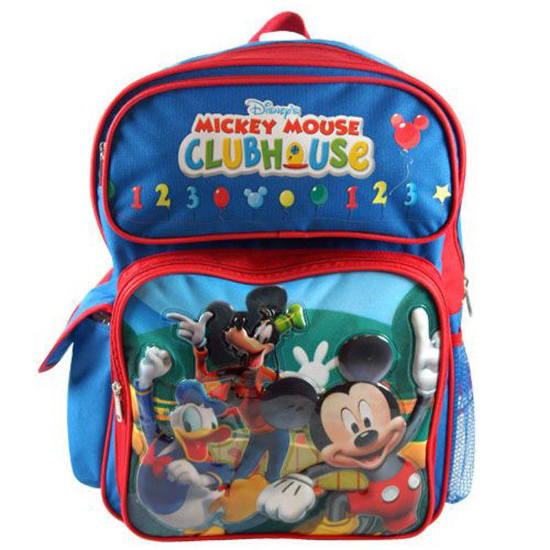 Backpack 16″ Multi-Compartment Cargo MICKEY DONALD GOOFY NWT
