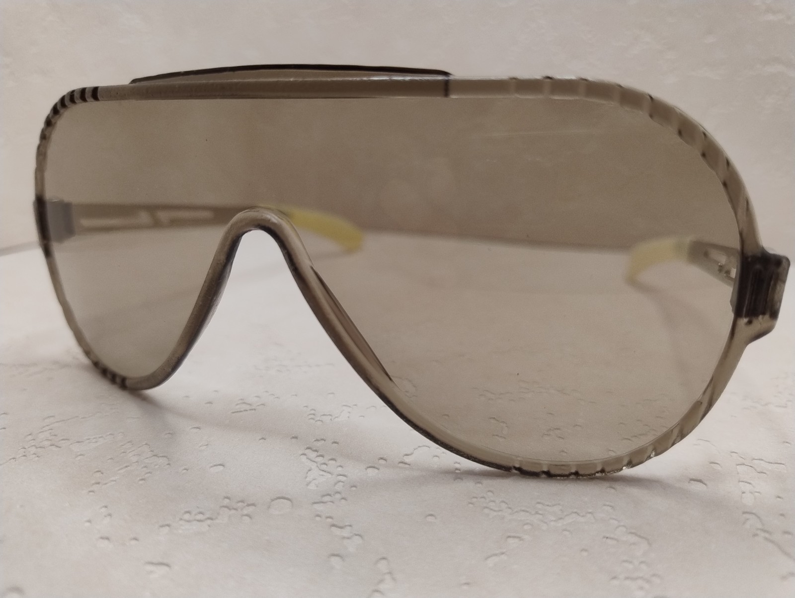 Vintage Soviet Sunglasses 80s 90s Maska Shield Smoke Lens Retro Eyewear USSR NOS