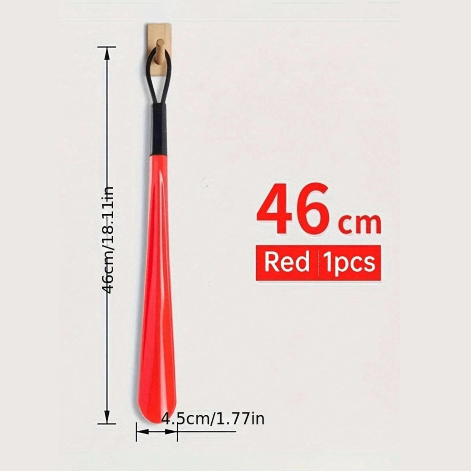 Long Handle Shoe Horn 18In Long Easy Shoe Helper Dressing Aid Senior Comfort US