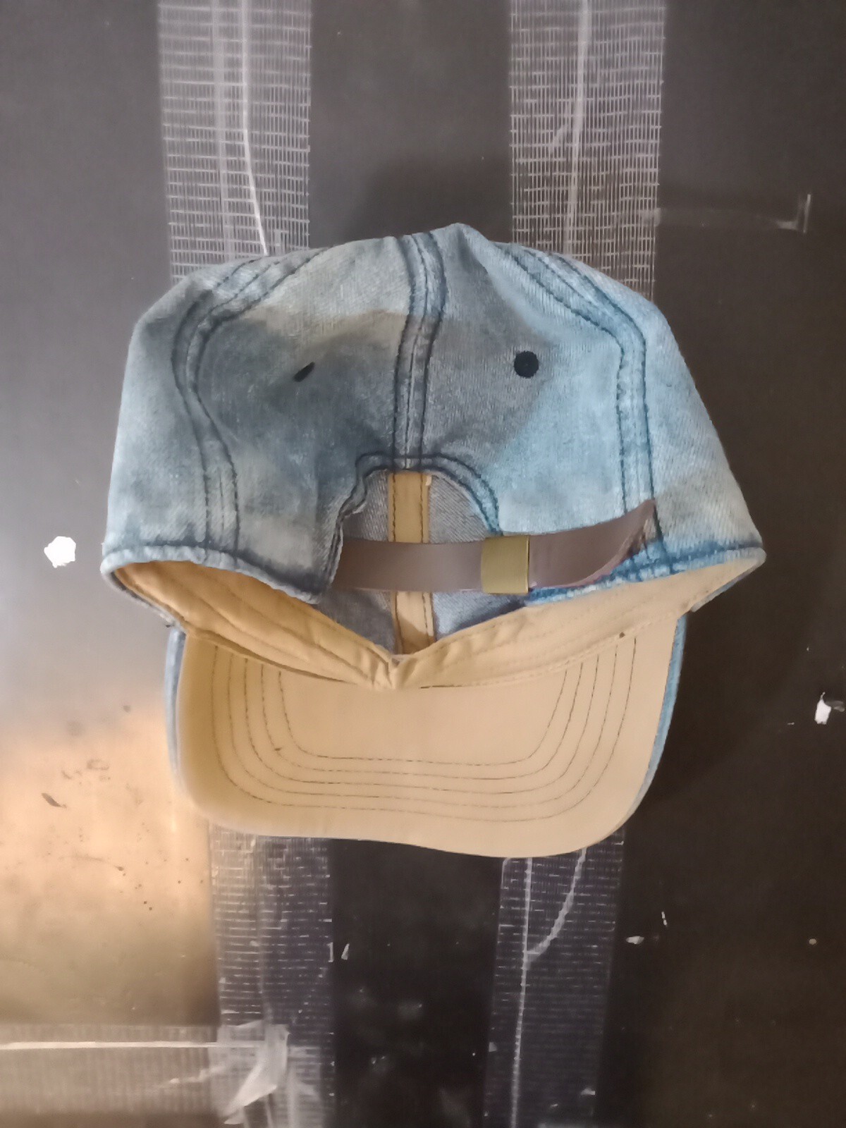 *NWOT Dyed Washed Cotton Plain Polo Style Baseball Ball Cap Hat Dad 2 Two Tone