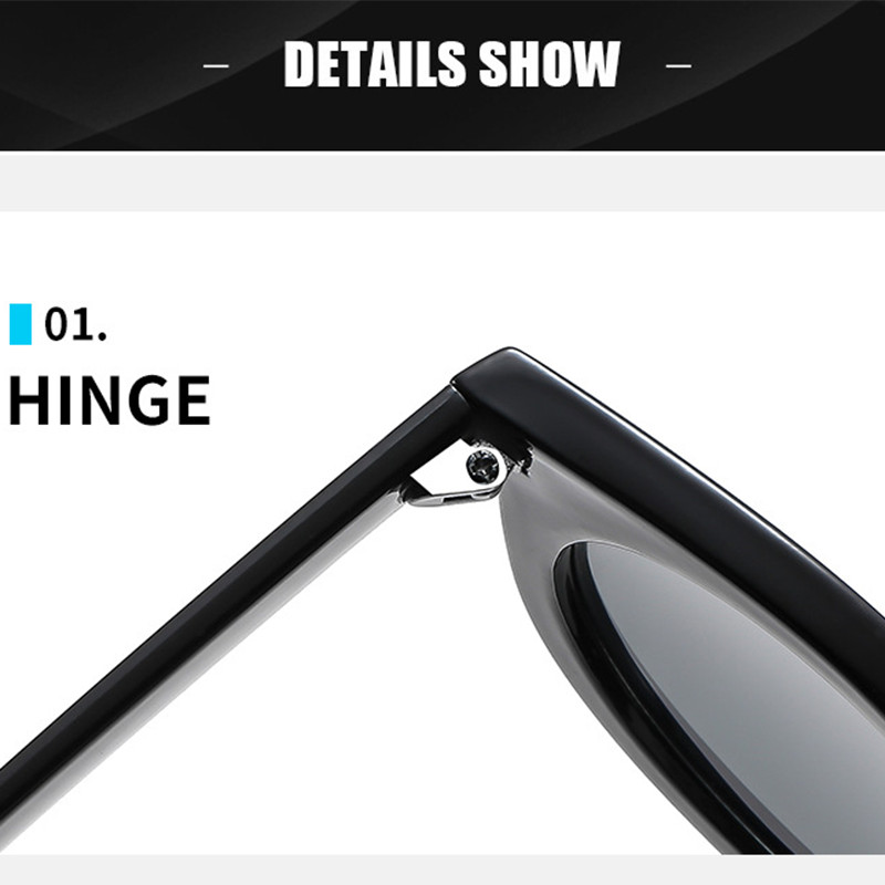 Classic Round Thick Frame Sunglasses For Men Women Outdoor Glasses UV Protection