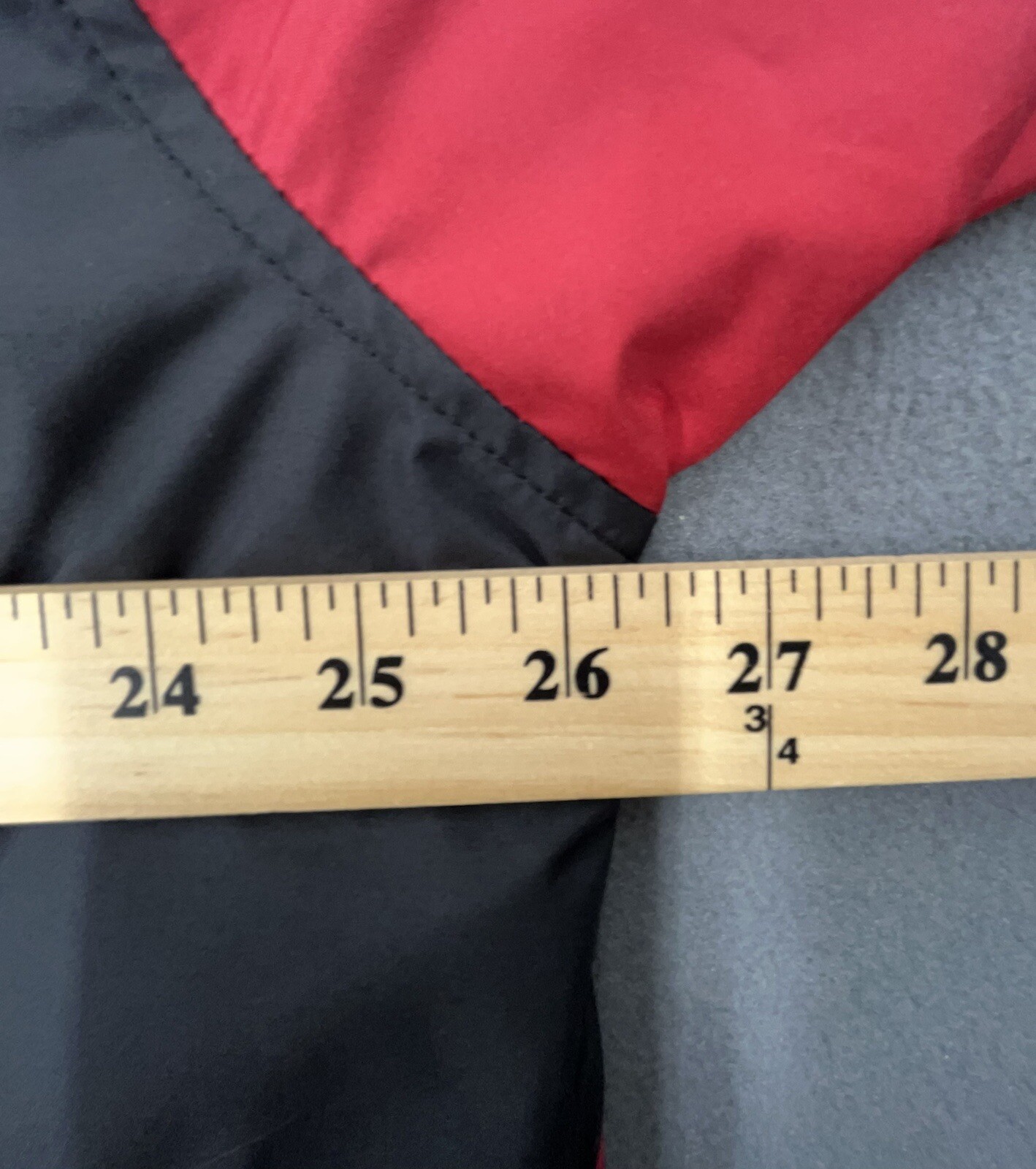 Holloway Jacket Men XL Black Red Full Zip Pockets Lined Coated Windbreaker Golf
