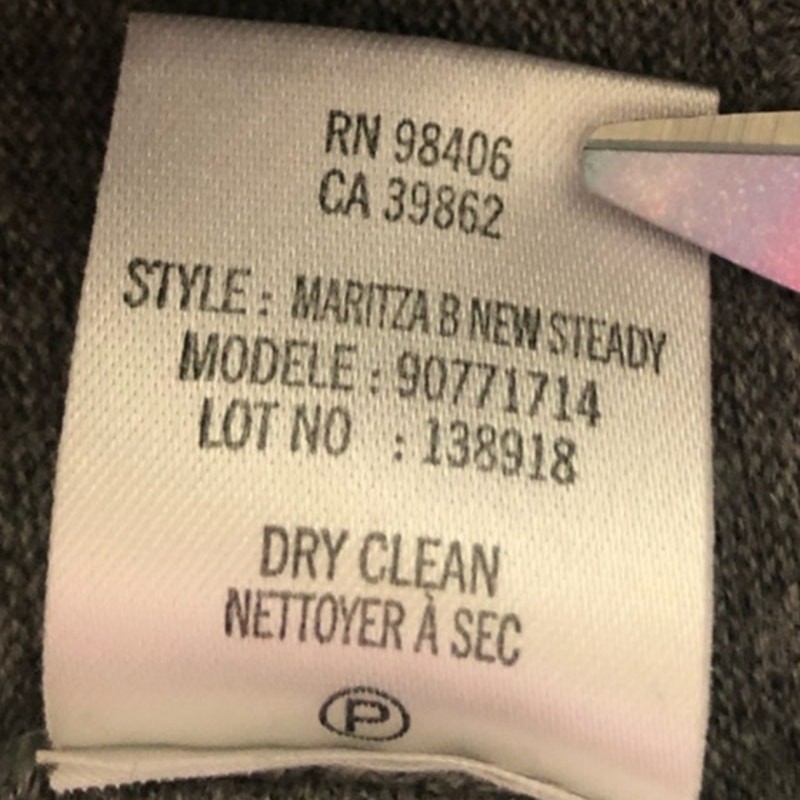 Theory Gray Maritza B New Steady Wool Blend Drape Open Front Cardigan Size 00-0