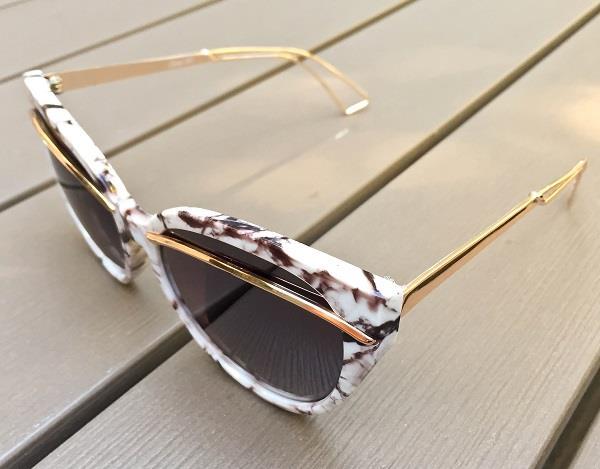 Large Lady in Cat Eye Wire Bar Celebrity Fashion Designer Women Sunglasses 2331
