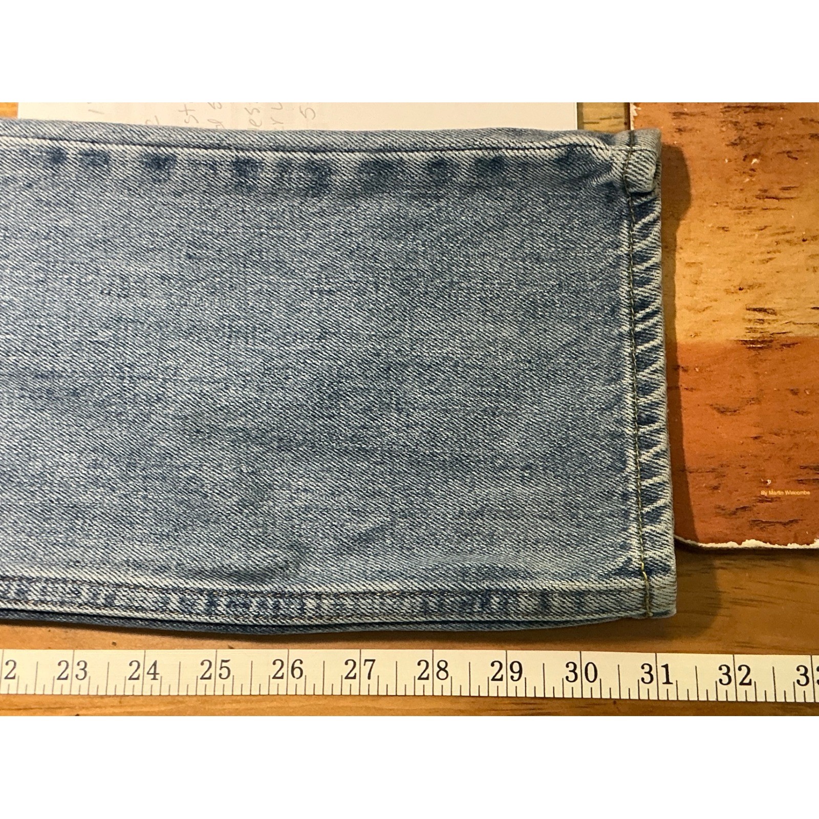 Hollister Blue Denim Jeans Button Fly Mens 29×32
