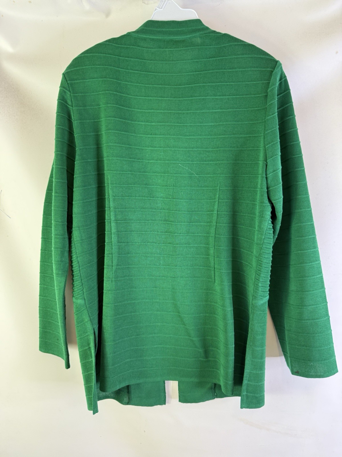 MING WANG Blazer Jacket Womens MEdium Acrylic Ribbed Knit Luxury Professional
