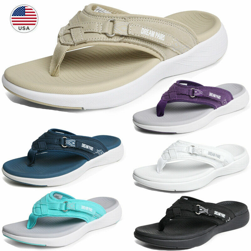 Women’s Fashion Arch Flip Flop Sandals Lightweight Comfort Casual Thong Sandals