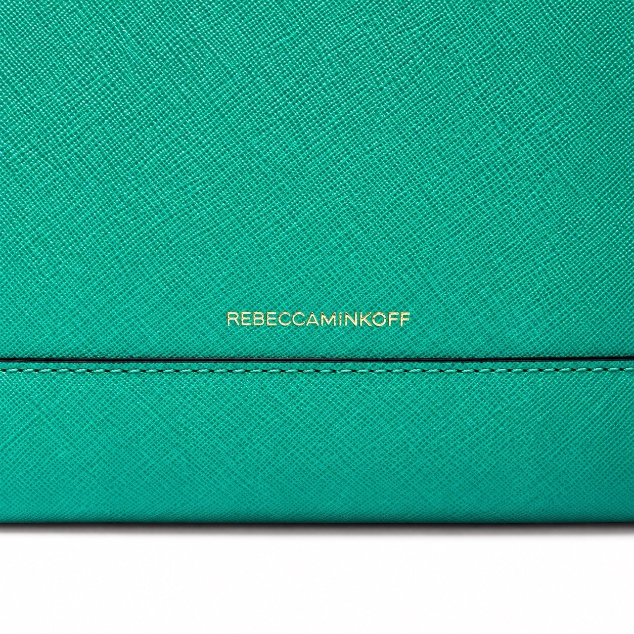 Rebecca Minkoff Turquoise Envelope Clutch Wallet Zip Pouch NWOT Large
