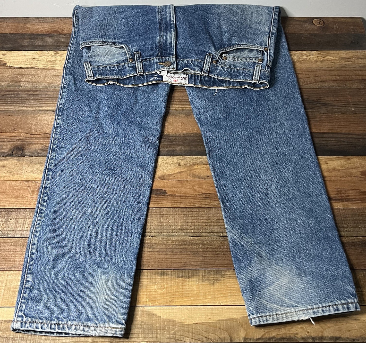 Vintage Levis 540 Relaxed Fit Light Wash Jeans Made in USA Blue 36×32