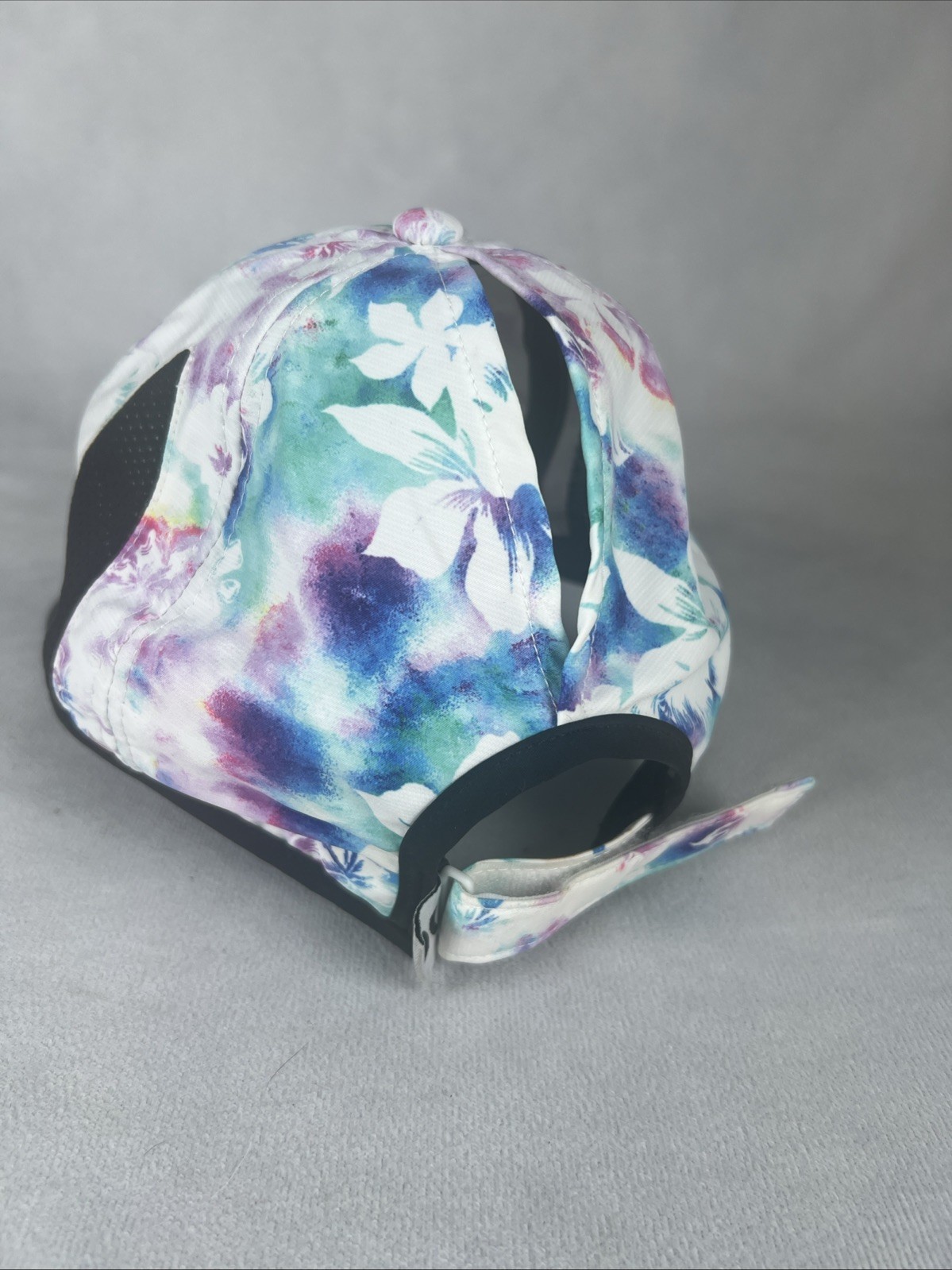 Hurley Ponytail Strapback Hat Multicolor One Size Adjustable Floral Breathable