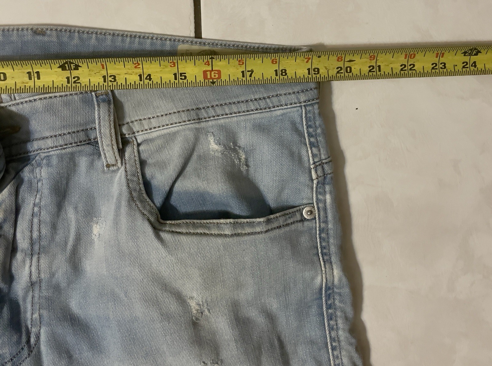 DIESEL Thommer Slim-Skinny 081AR Stretch Jeans Men’s W36/L32 Whiskers Faded