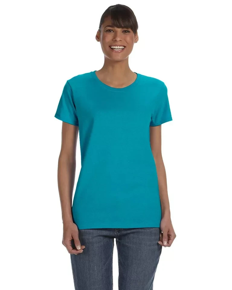 Gildan G500L Women’s Heavy Cotton Short Sleeve Crew Neck Plain Stylish T-Shirt