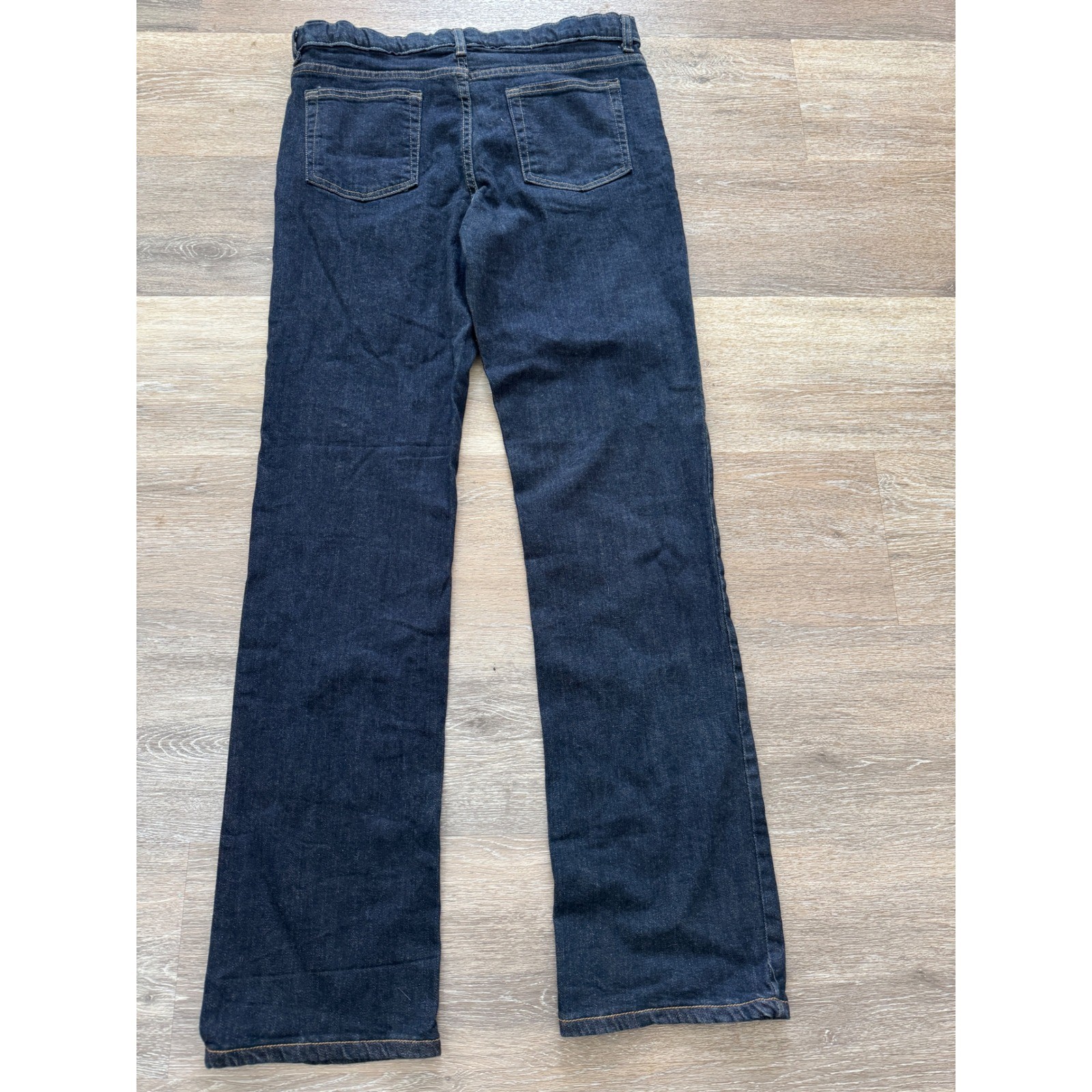 True Craft Flex Boys Straight Leg Jeans Dark Wash Size 16 Adjustable Waist N8601