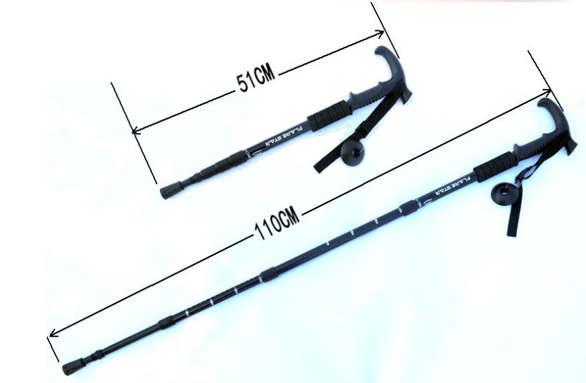 Trekking Poles Nordic Walking Hiking Sticks Anti-shock Adjustable Alpenstock