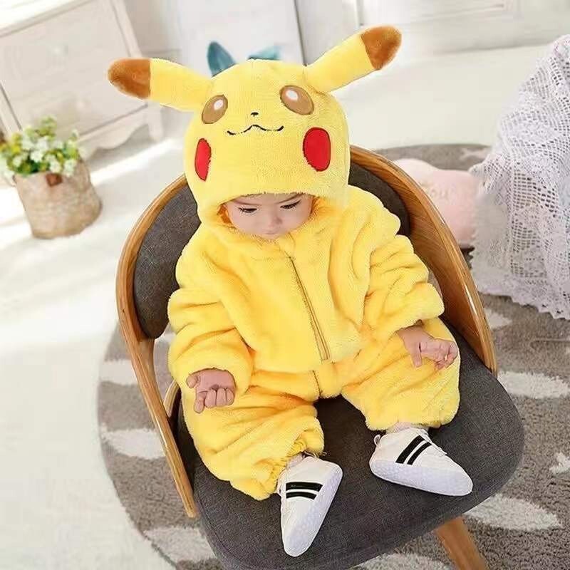 Pikachu Pajamas Kigurumi Cute Costume Bodysuit Cosplay – Baby Size 59-80cm