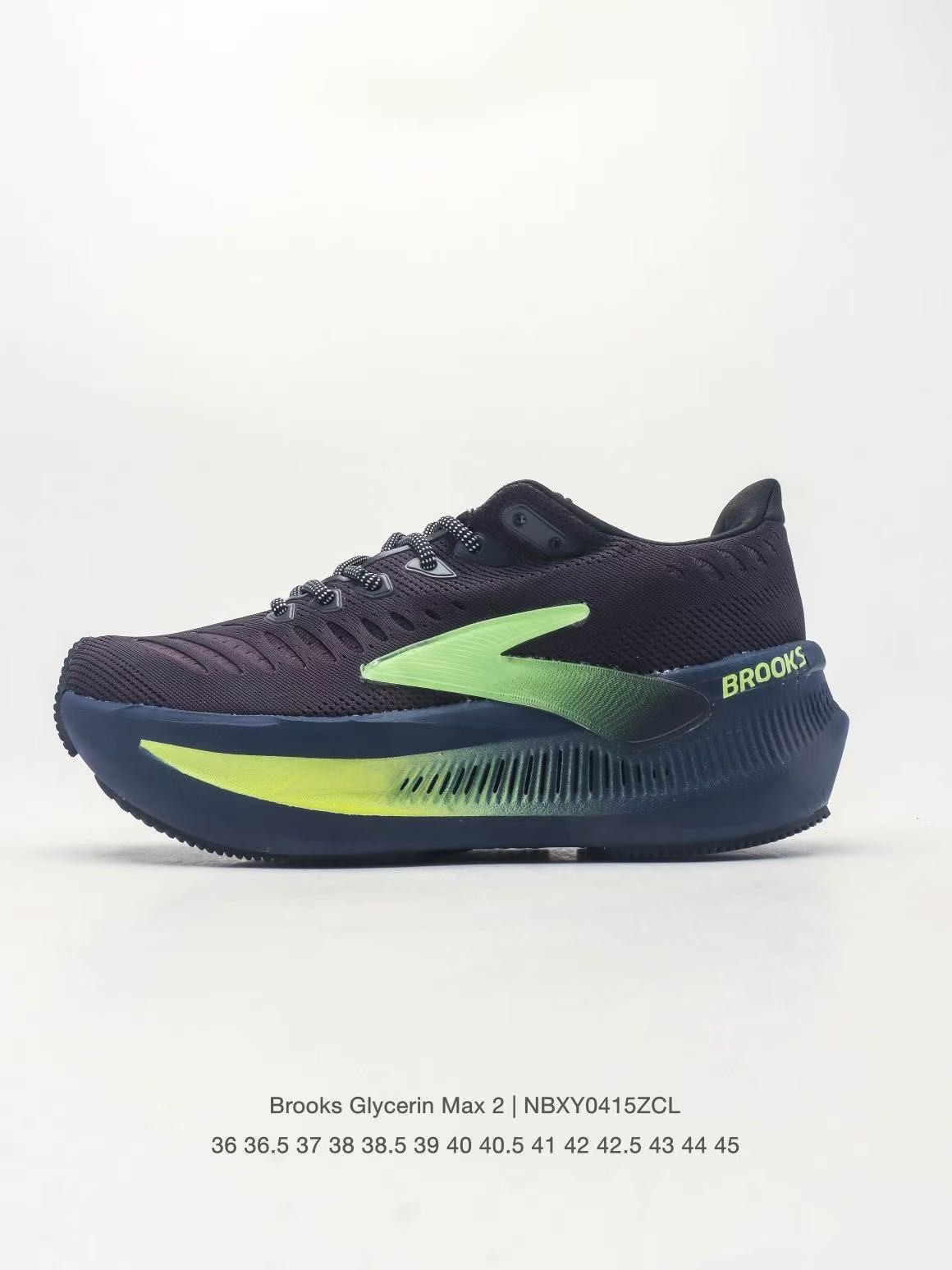 Brooks Glycerin Max 2 Men Running Shoes Breathable Cushioning Sneakers