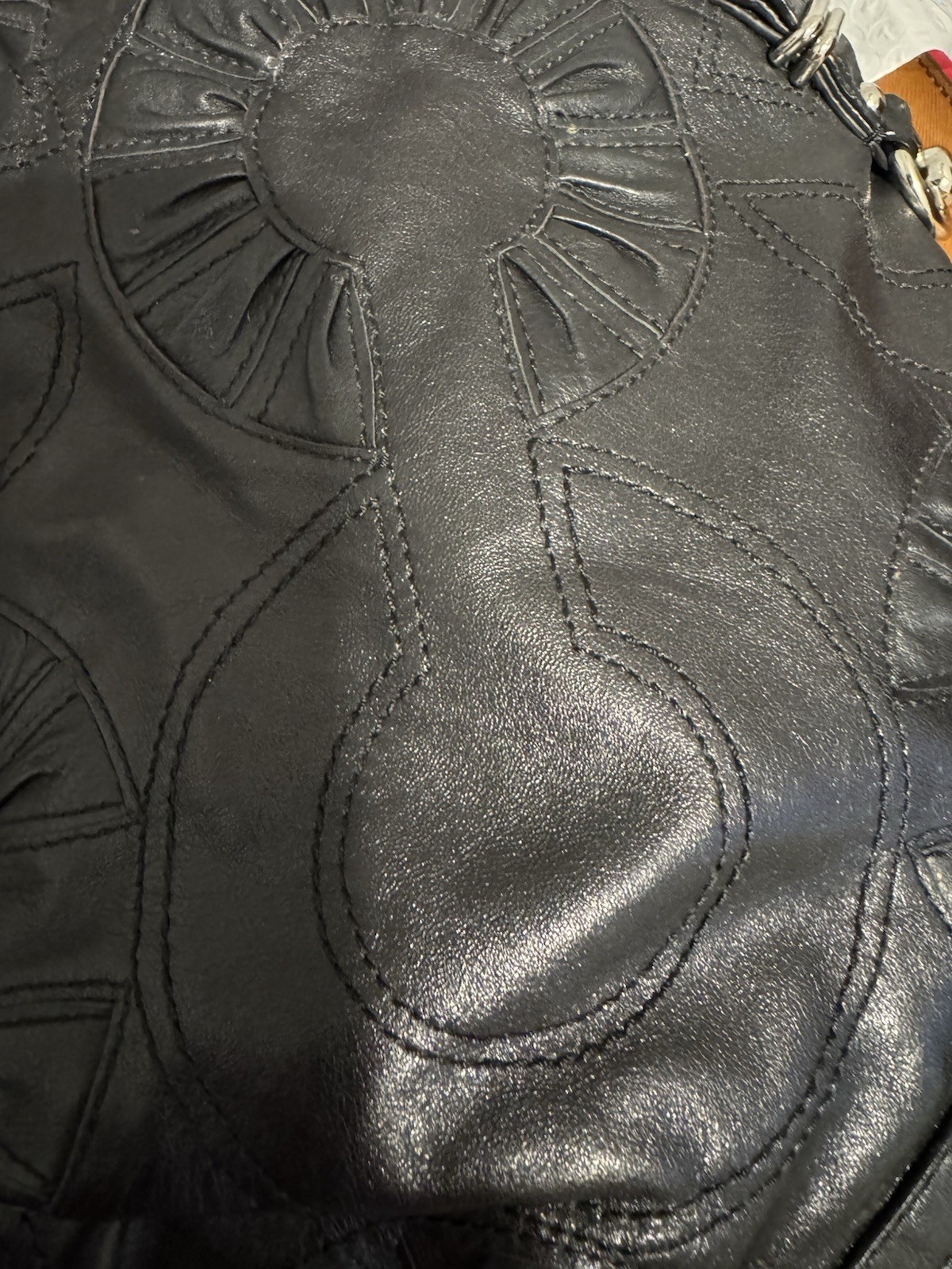 Coach Madison Embellished Leather Sophia Black Satchel Bag 16356