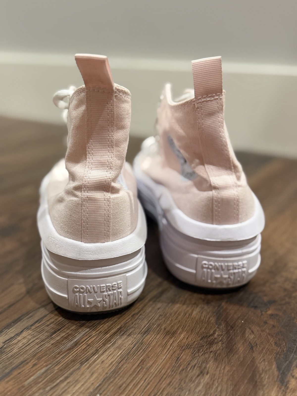 Converse Chuck Taylor All Star Lift Platform High Top Canvas Sneakers Pink/White