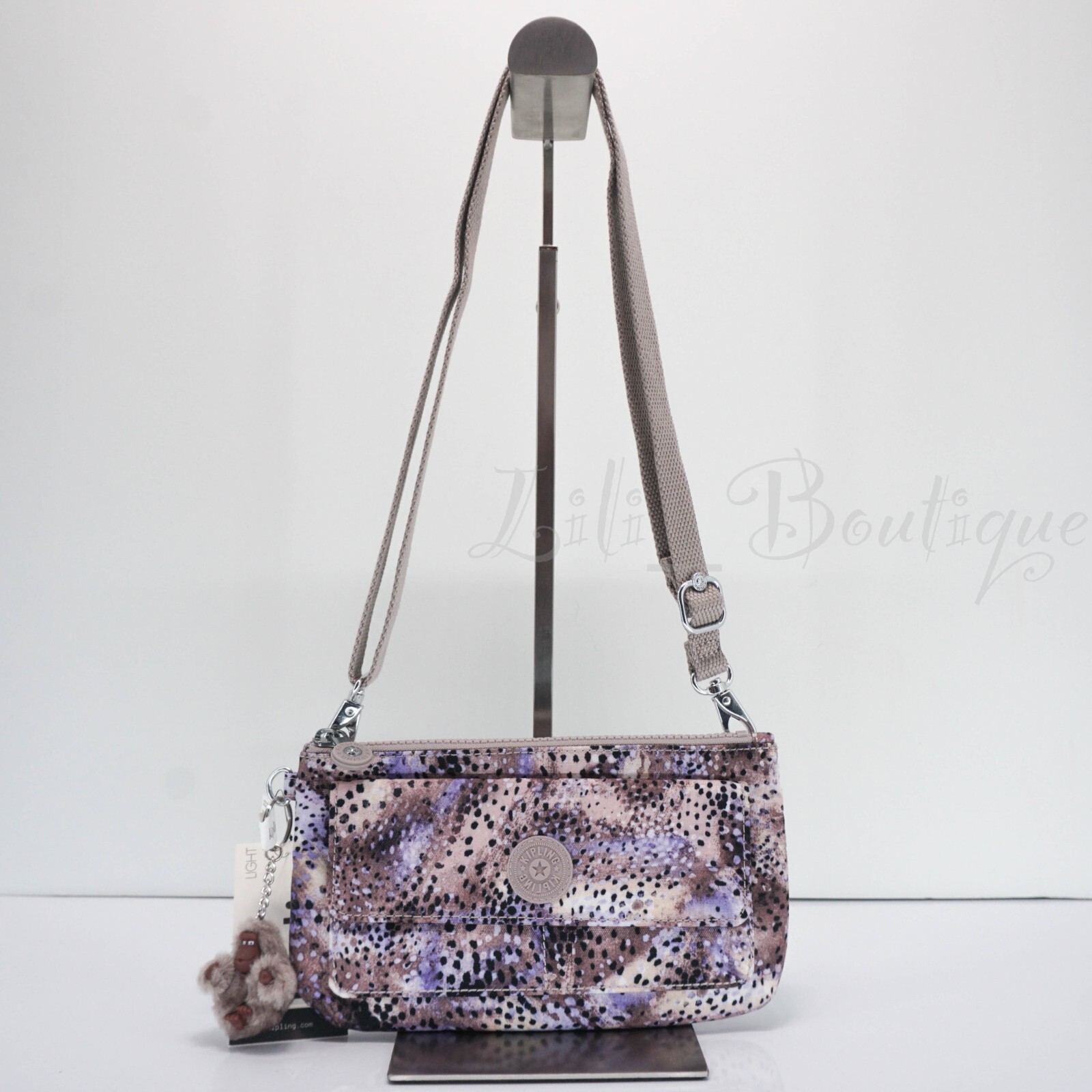 Kipling Lane 2-in-1 Wallet Crossbody Mini Bag Polyester KI9058 Gleeful Dots $64