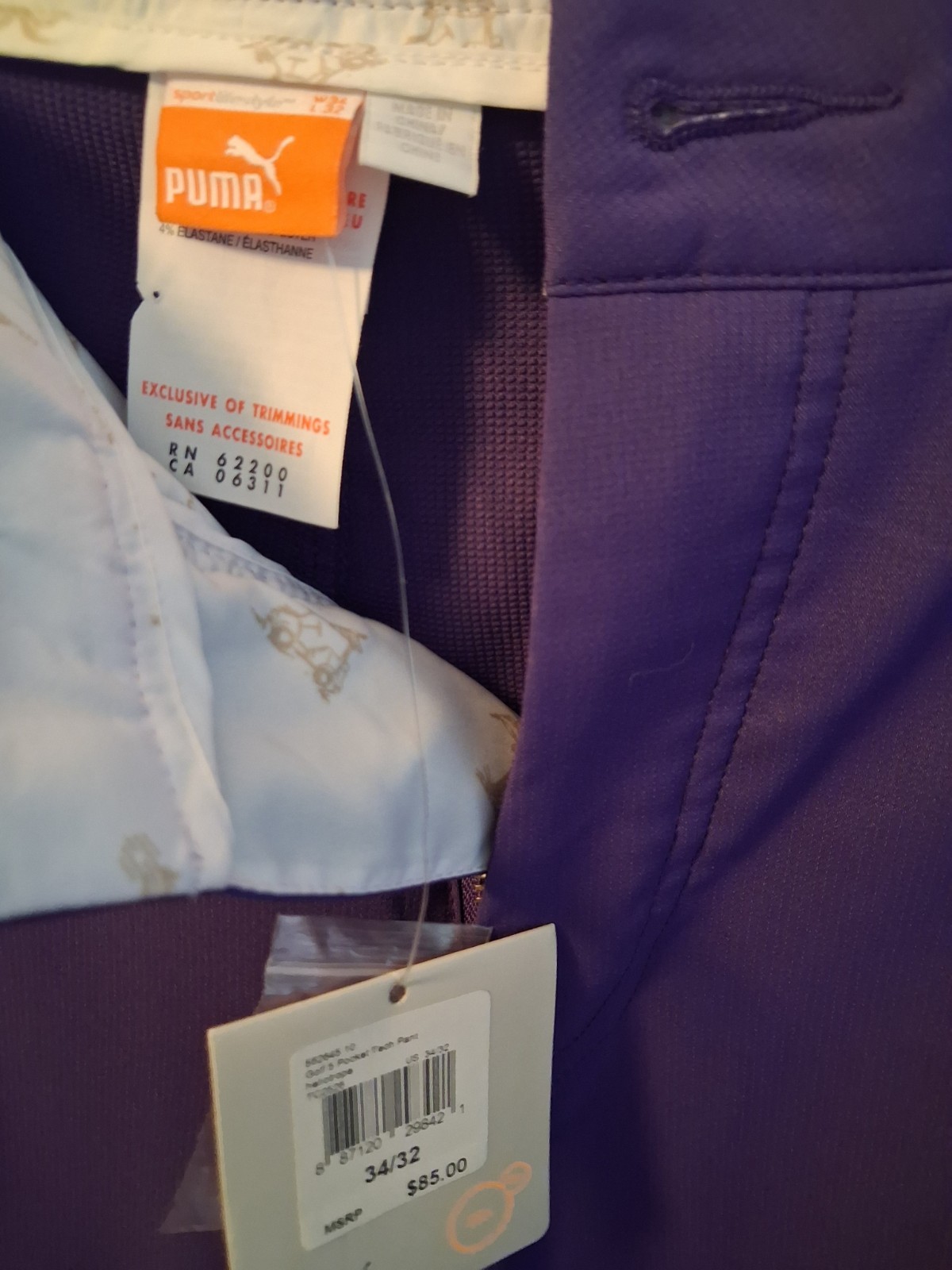PUMA Golf Men Purple Gorp Core Versatile Urban Preppy Old Money Casual