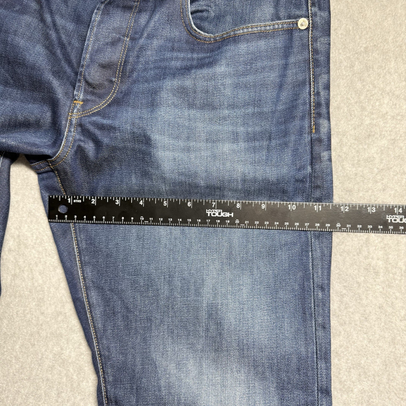 G Star RAW Jeans Men 32×30 Blue 3301 Straight Leg Dark Wash Button Fly Denim