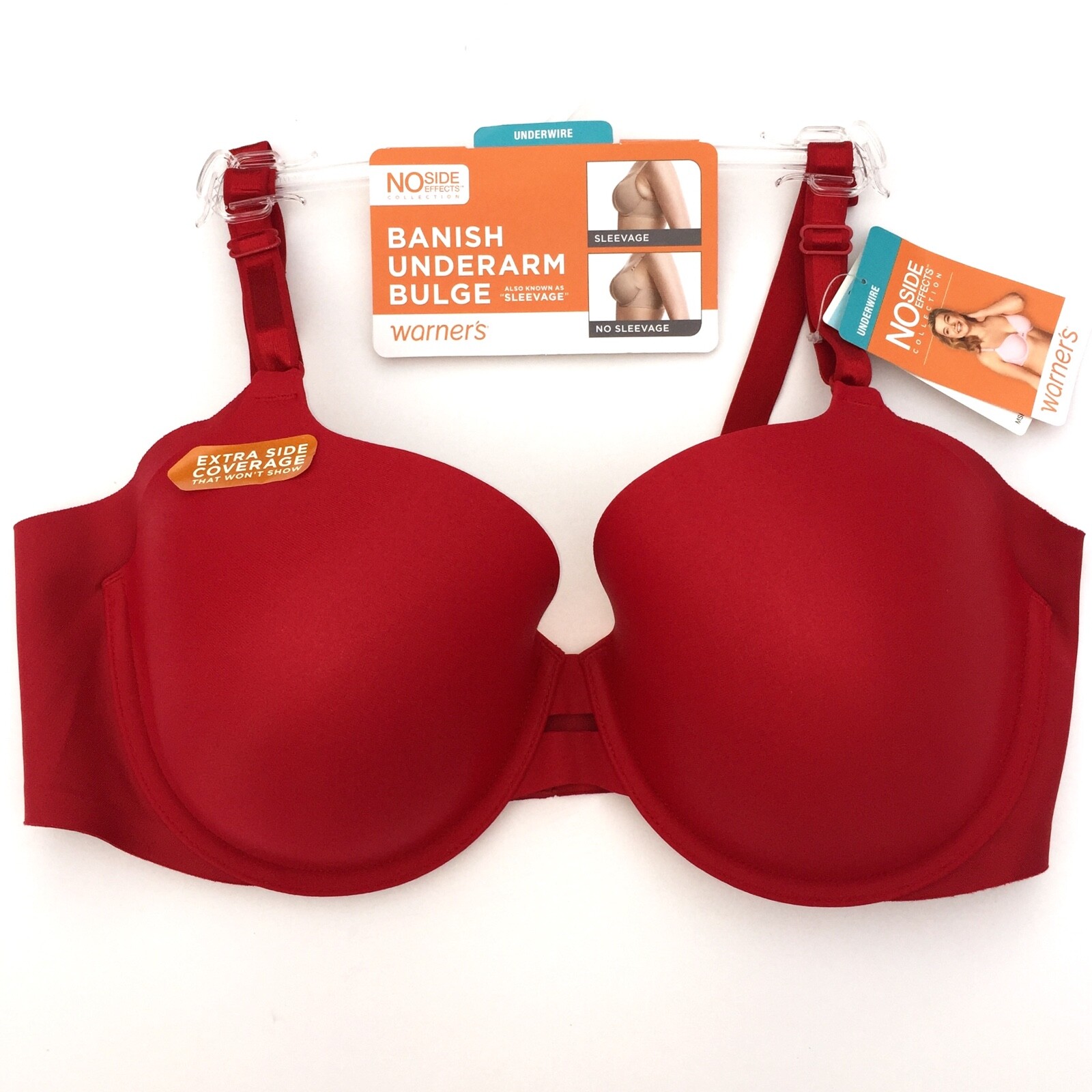 Warner’s Bra Underwire Full Coverage Side Smoothing Support No Side Effects 1356