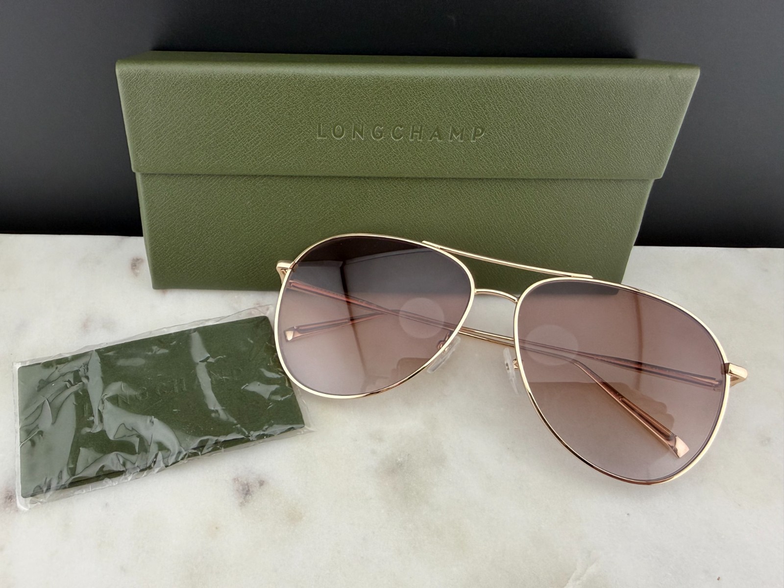 Longchamp LO1030S 718 Aviator Sunglasses