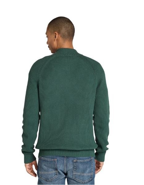 TIMBERLAND 1/4 Zip Jumper in Green M Medium (fm259-11)