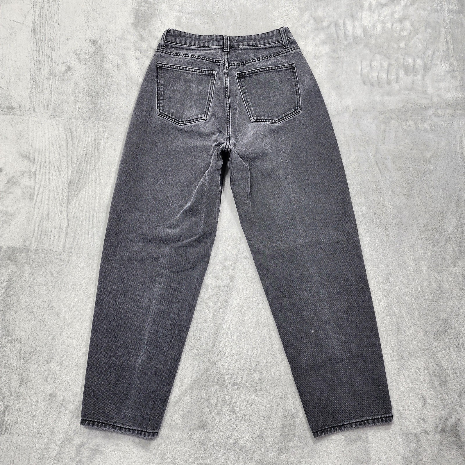 PrettyLittleThing Jeans Womens 6 Gray Denim Boyfriend Tapered Relaxed Distressed