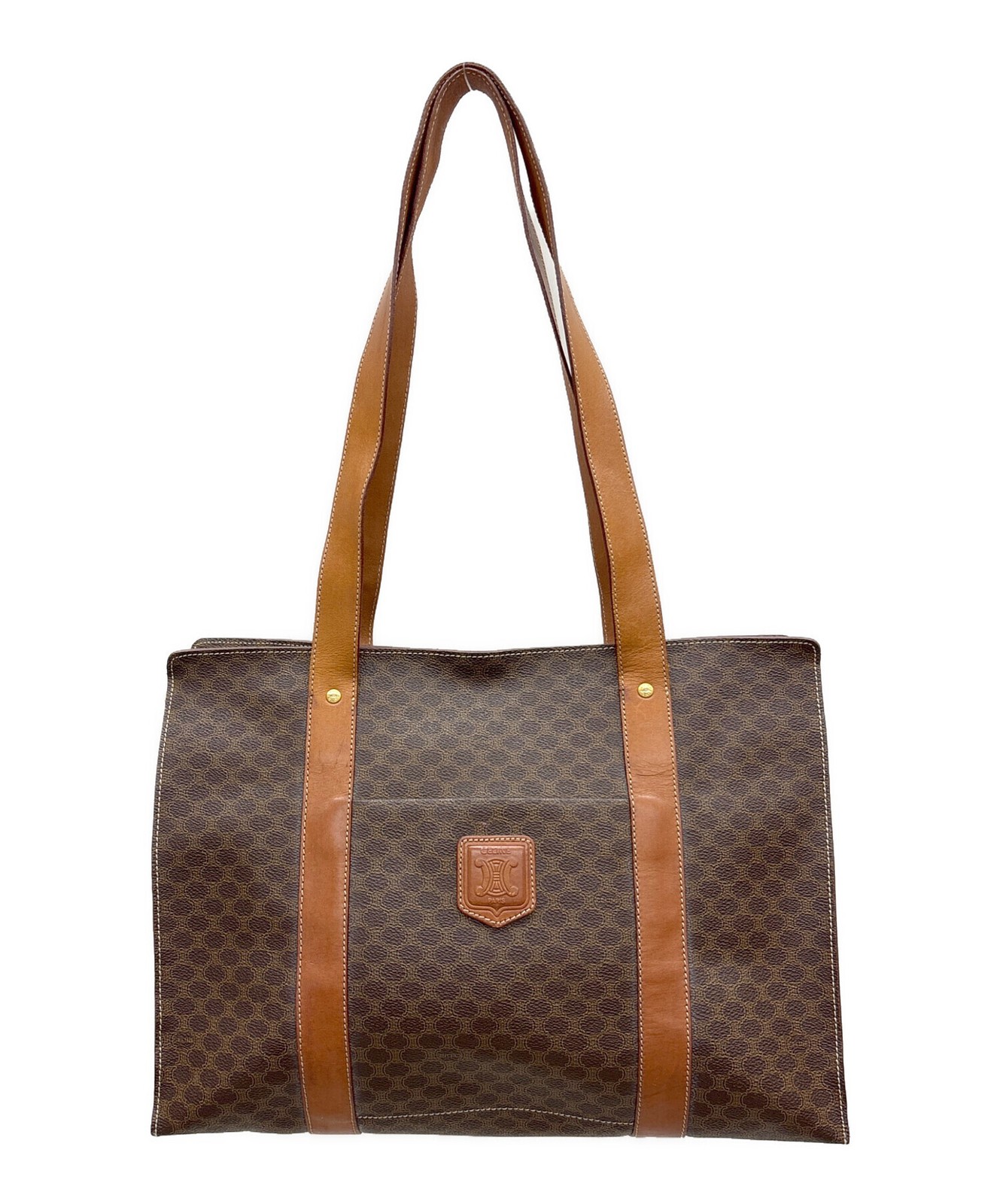 CELINE Tote bag Monogram Brown MC98 1 Authentic From Japan