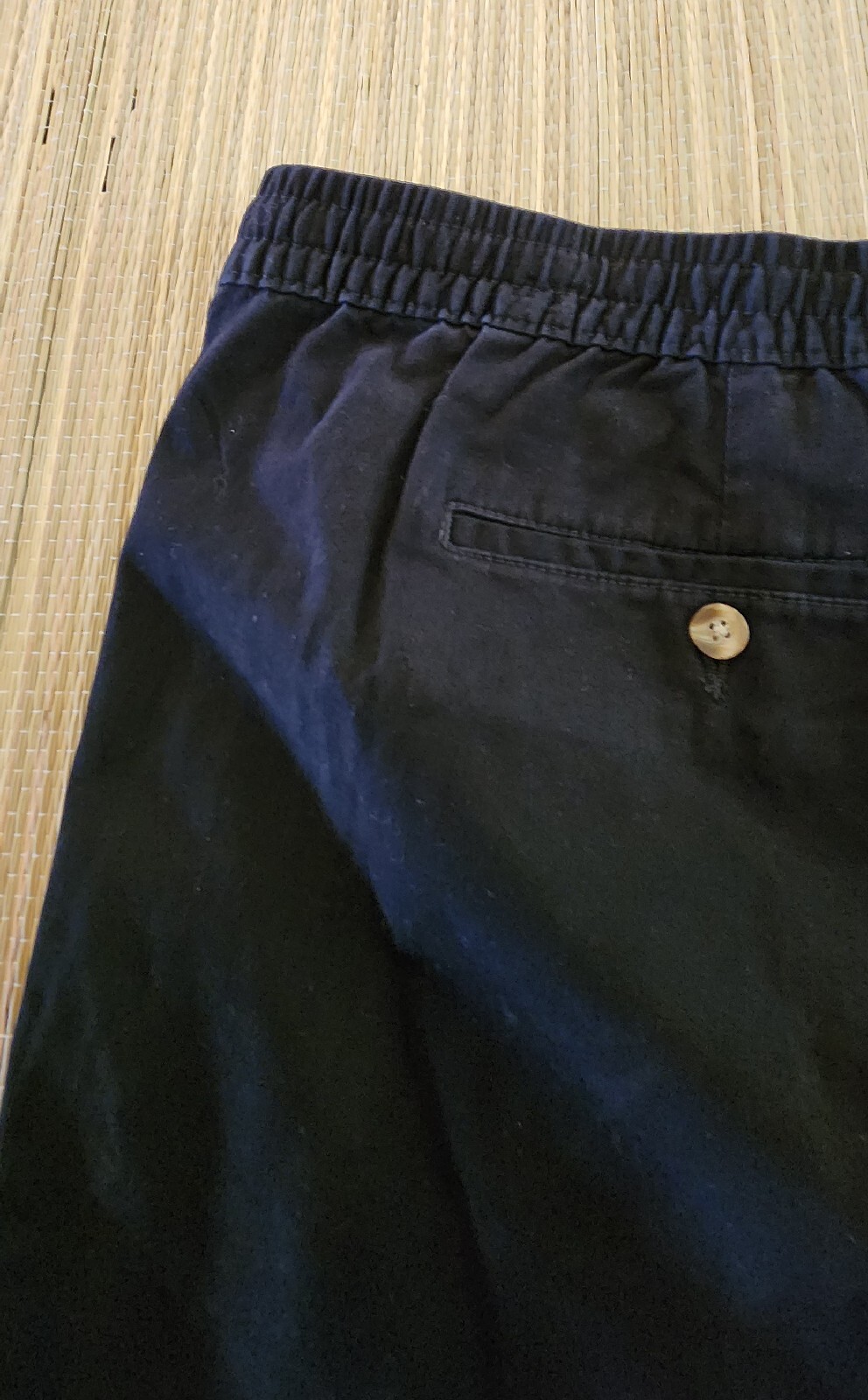 George Black Elastic Waist Drawstring Shorts Men’s 2XL (44-46) Pre-owned EUC