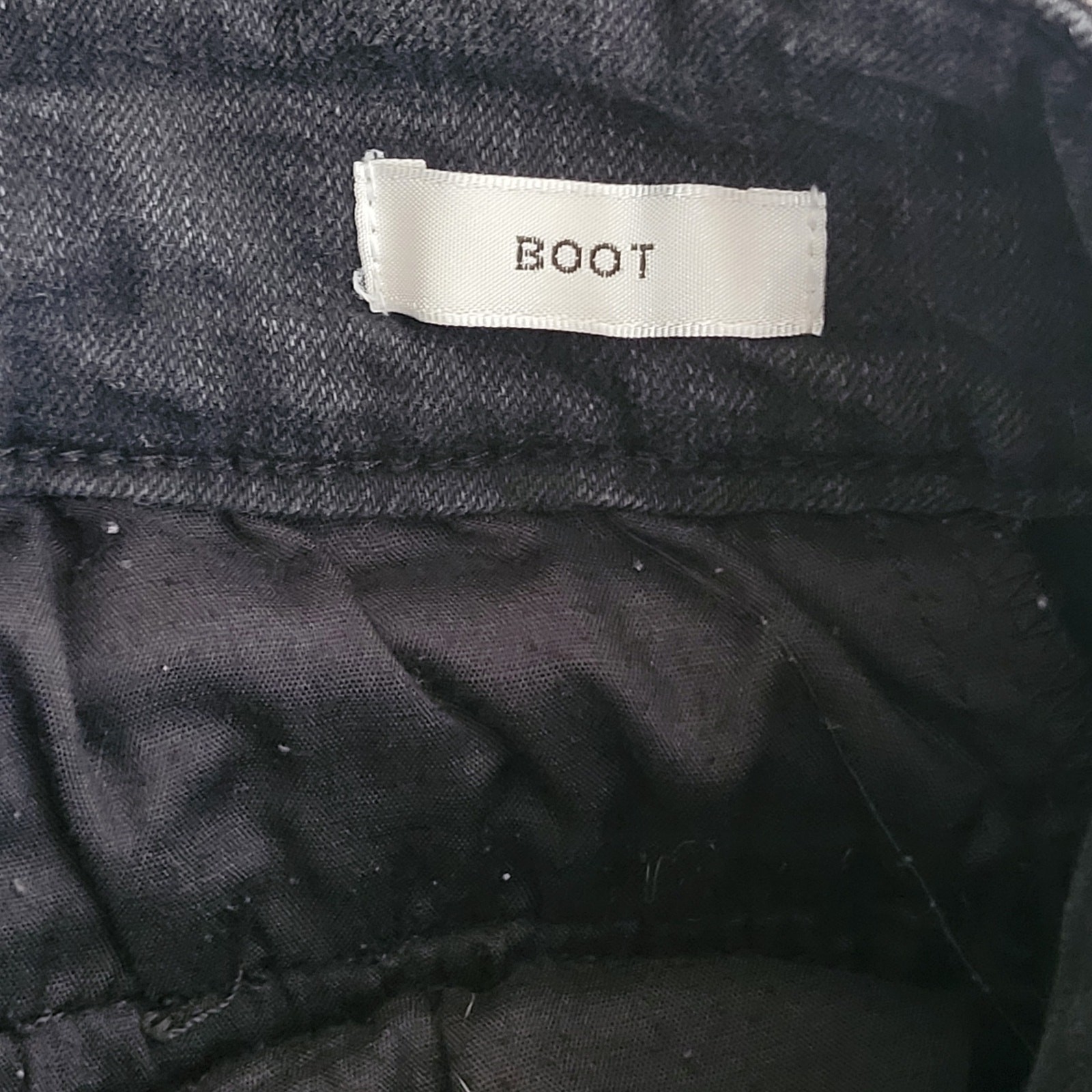 Anne Klein Jeans Size 6 Black Stretch Zipper Button Closure 5 pocket Boot Cut