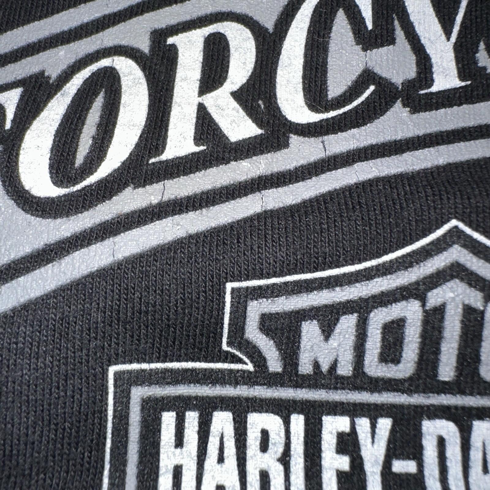 Vtg 2001 Harley Davidson Holoubek Shirt XL Made USA Thiels Wheels Upper Sandusky