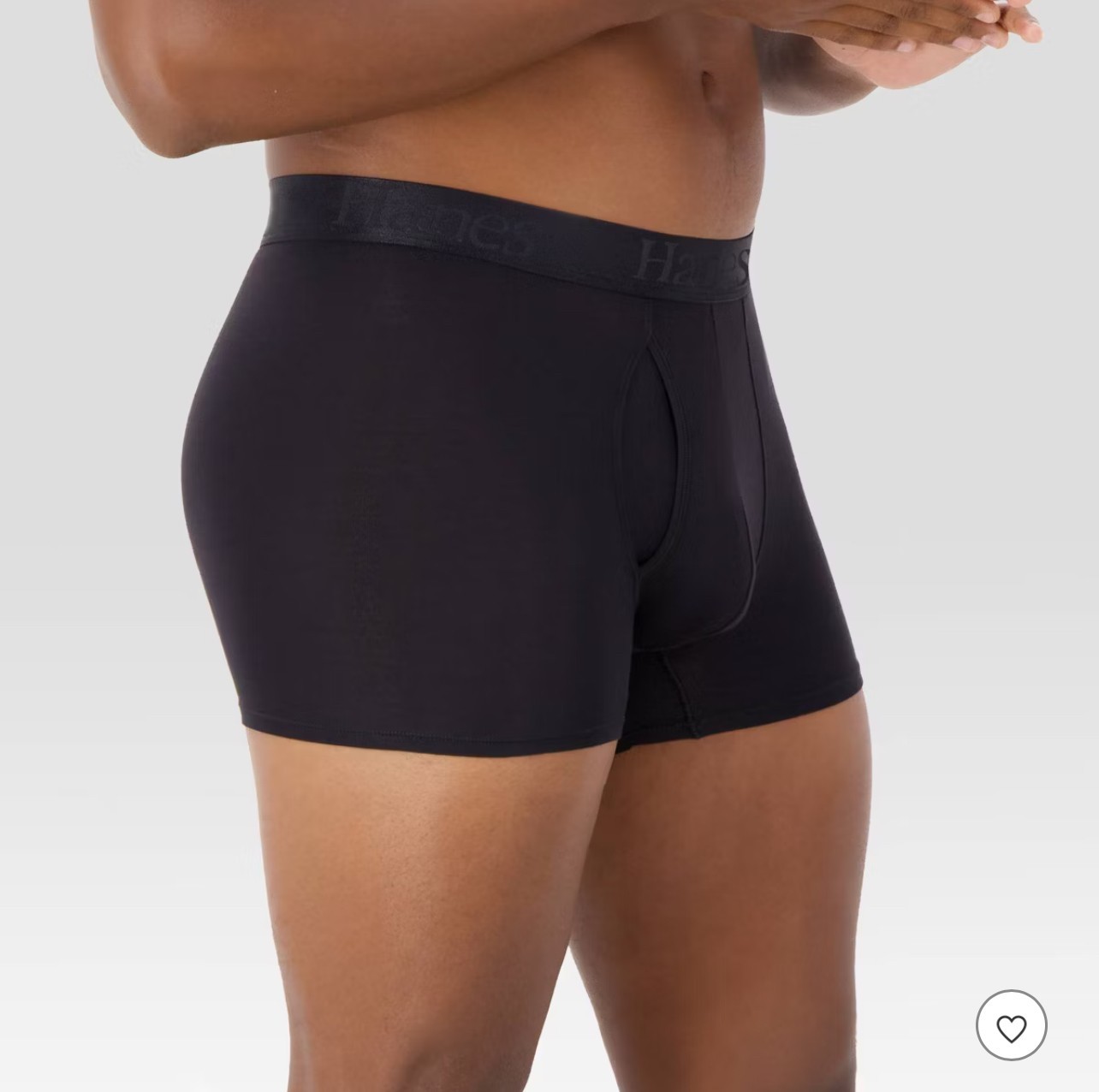 NEW~ Hanes sz M 32-34″ Mens Boxer Briefs Modern Soft Trunks Blue Blk 2 pk #29