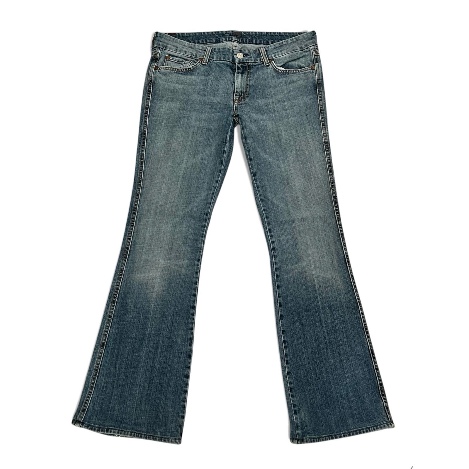 7 For All Mankind Jeans A Pocket Bootcut Y2K Low Rise Womens Size 30 (READ)