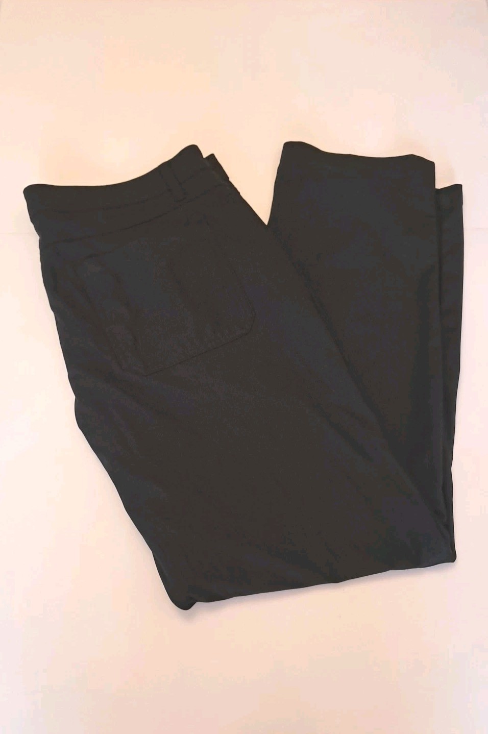Swiss Tech Mens Pants Size 38×32 Black Soot Exceptional Condition Comfort Chino