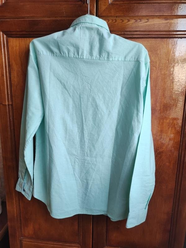 Men Polo by SH shirt turquoise cotton 42/XL/50